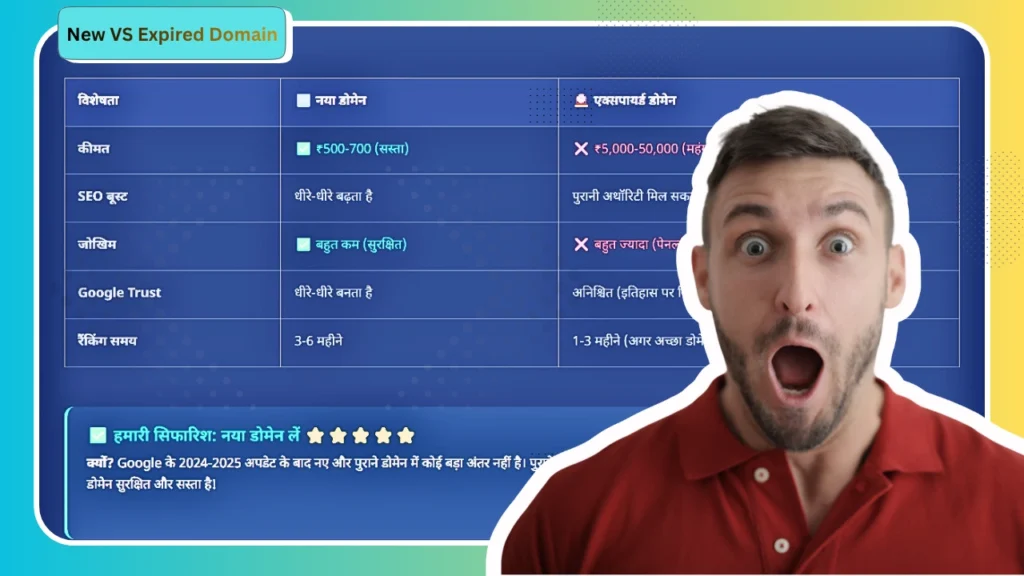 नया Domain या Expired Domain? 2026 में कौनसा बेहतर है?